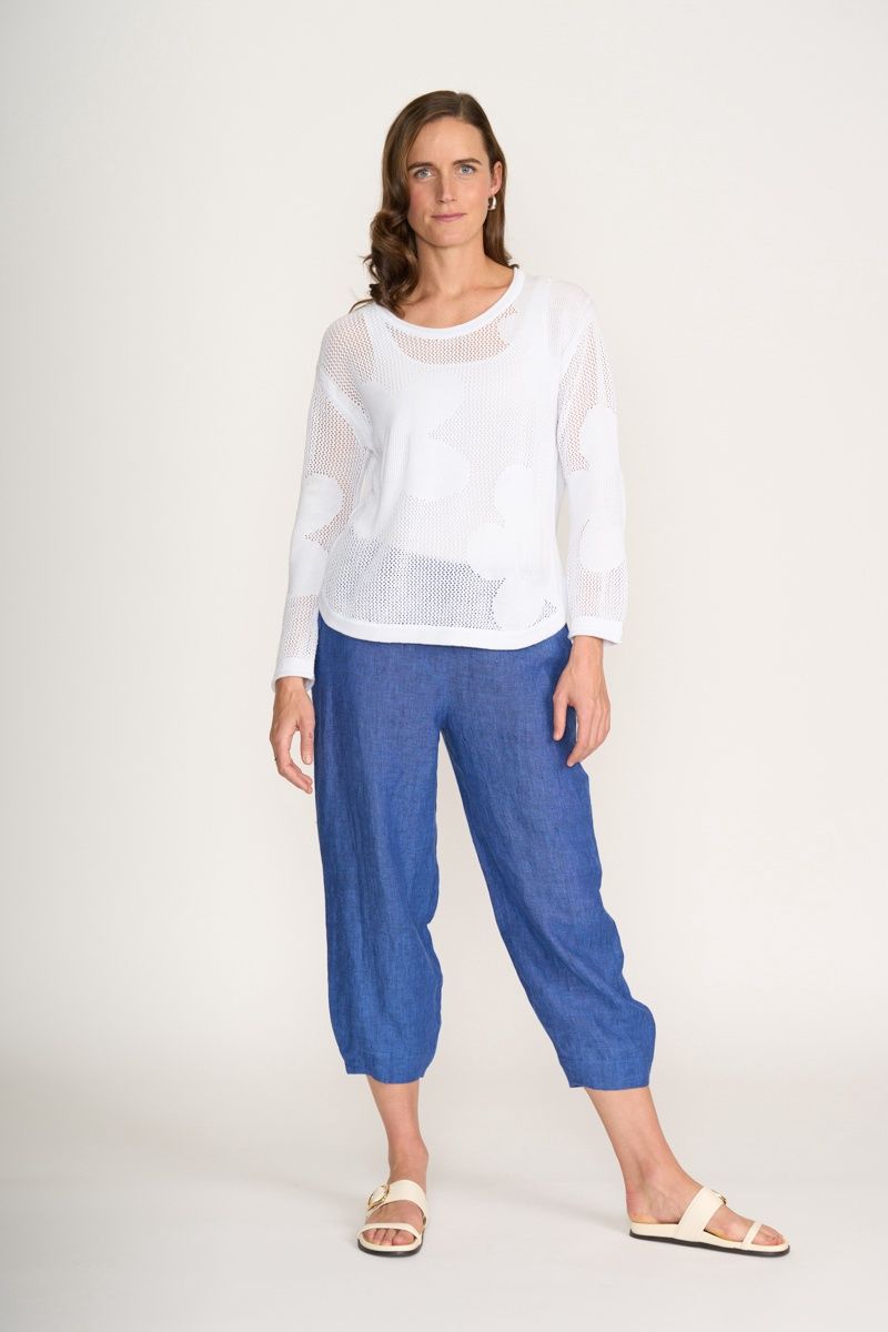 Foil - Make Me Daisy Sweater / White FO8212