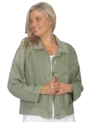 E Talia - Florence Jacket ET300, Colour: Sage, Size: S