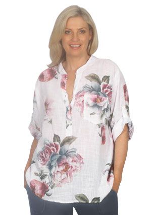 E Talia - Rosie Floral Top ET325