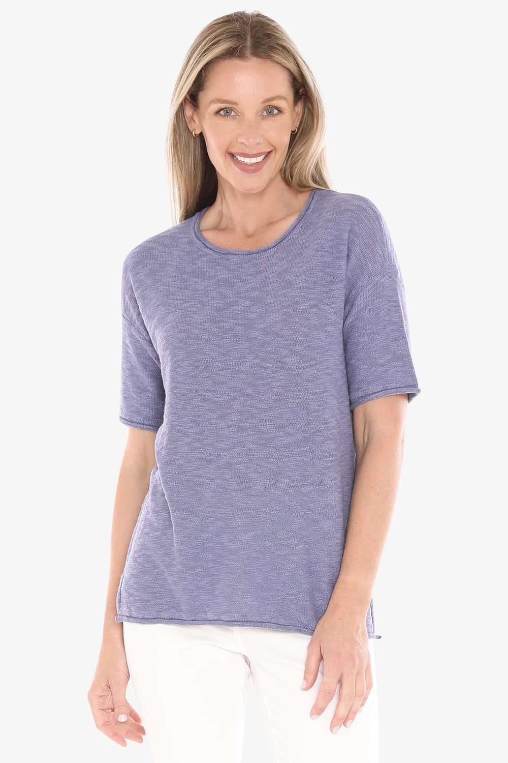 Jump - S/S Knit Tee / Chambray 59611011A