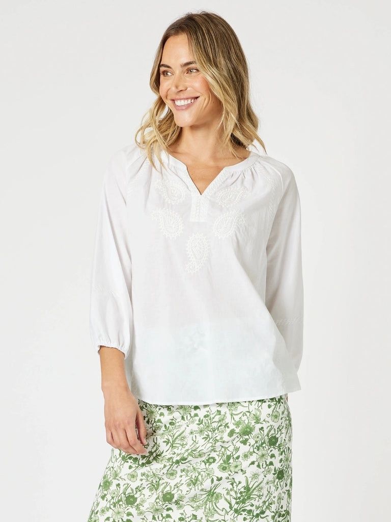 Gordon Smith - Coastal Blouse / White 48181