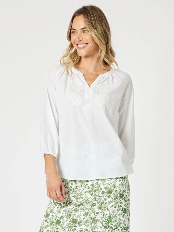 Gordon Smith - Coastal Blouse / White 48181