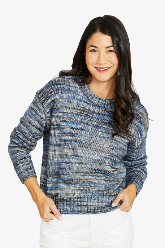 Jump - Colour Mix Pullover / Blue Mix 60611051A