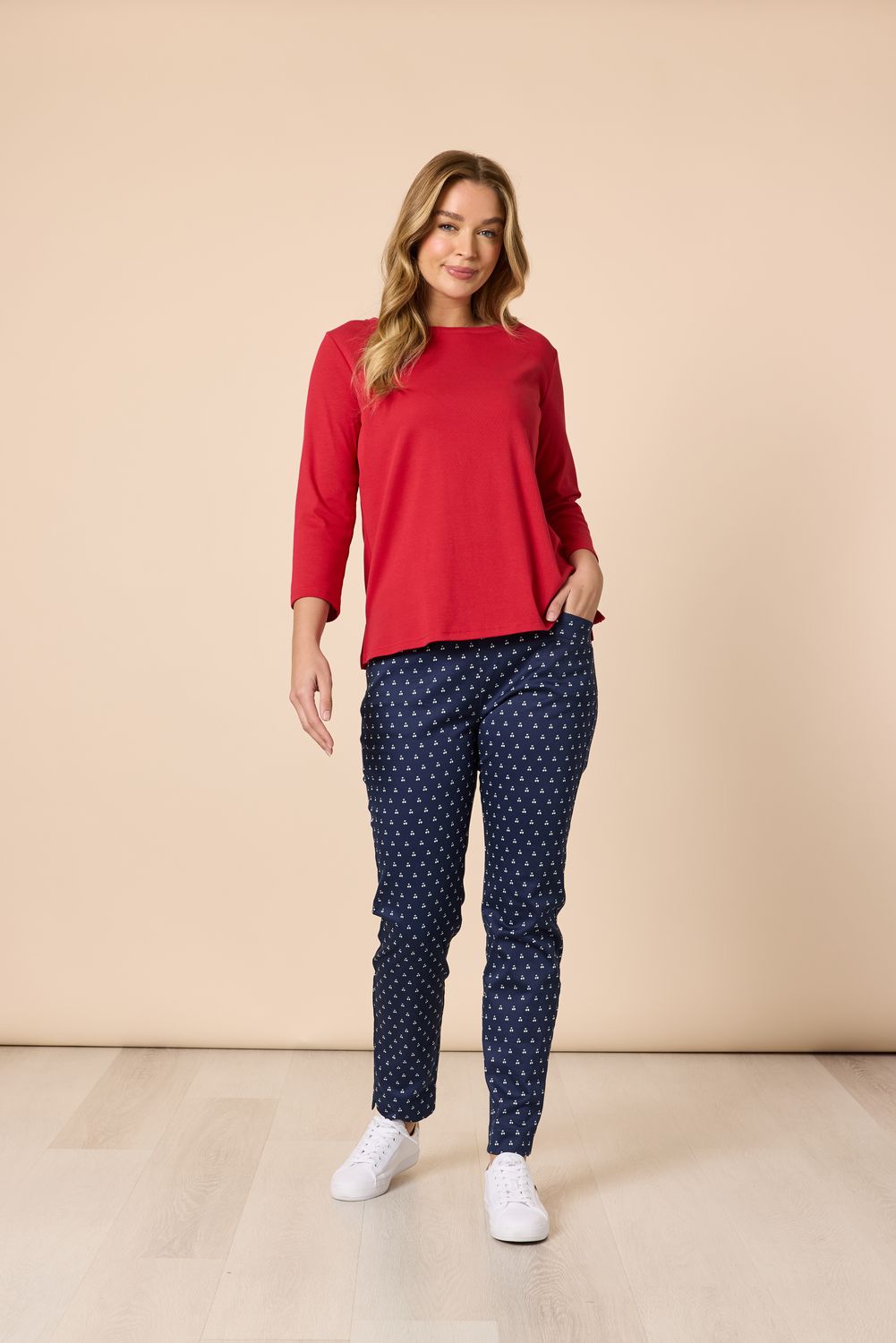 Gordon Smith - Cherry Print Pant - Navy/ White 48545
