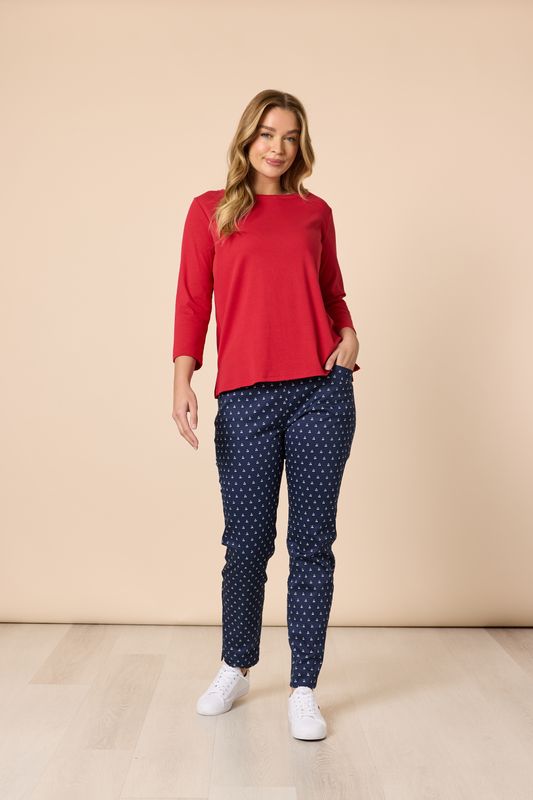 Gordon Smith - Cherry Print Pant - Navy/ White 48545
