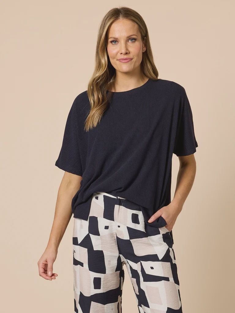 Threadz - Le Lounge Top / Navy 49032