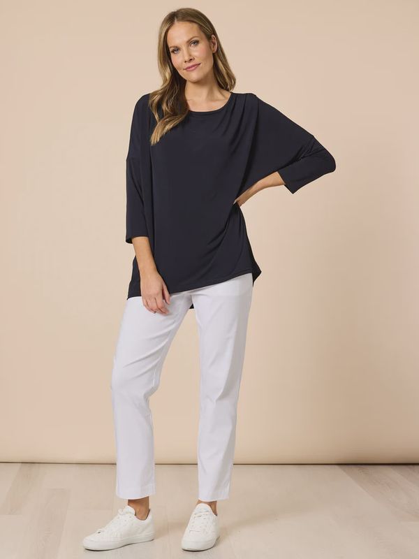 Threadz - Travellers Pleat Top / Navy 49150