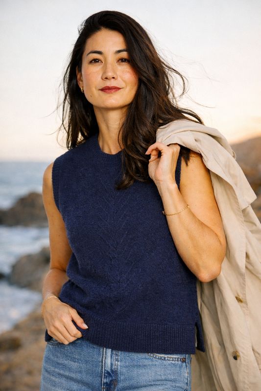 Jump - Reverse Jersey Vest / Indigo 60611069A