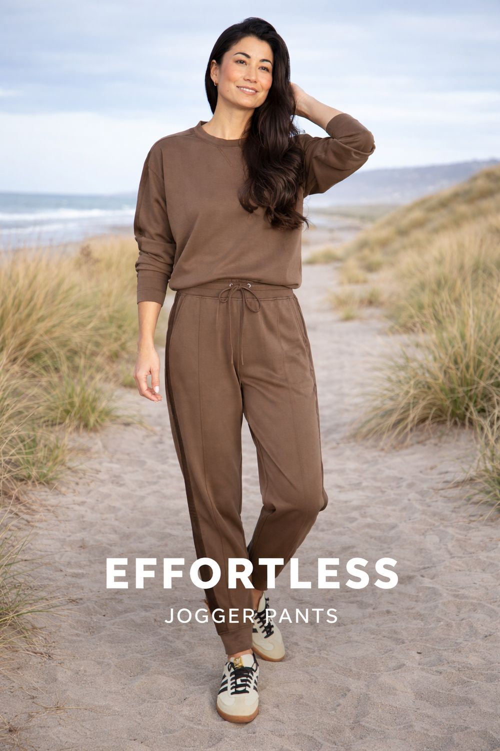 Jump - Satin Trim Lounge Pant / Cocoa 60617019A