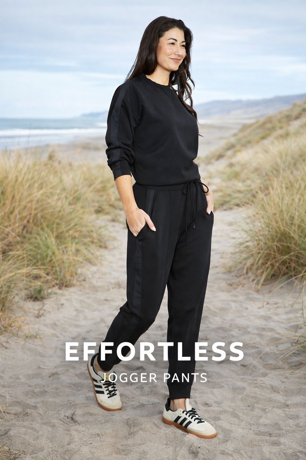 Jump - Satin Trim Lounge Pant / Black 60617019A