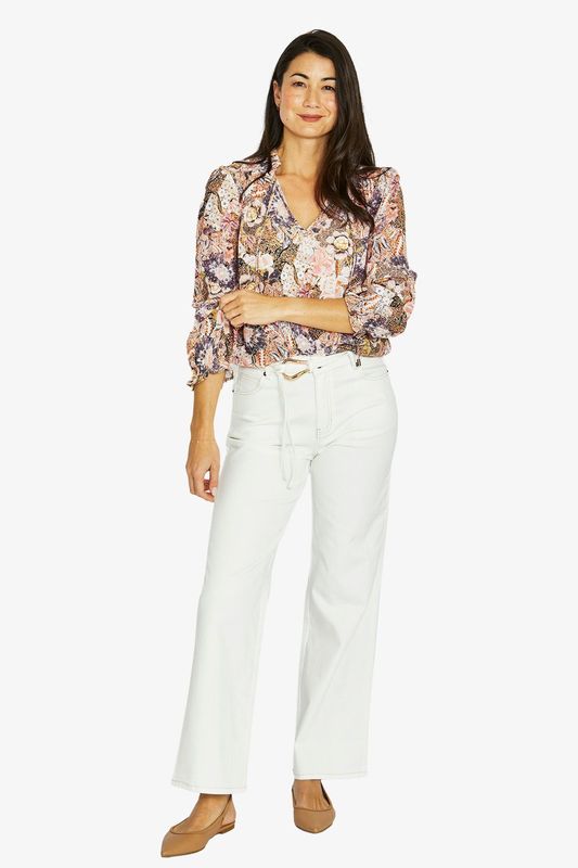 Jump - Delicate Paisley Top / Multi 606J3078A