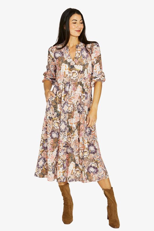 Jump - Delicate Paisley Dress / Multi 606J5079A