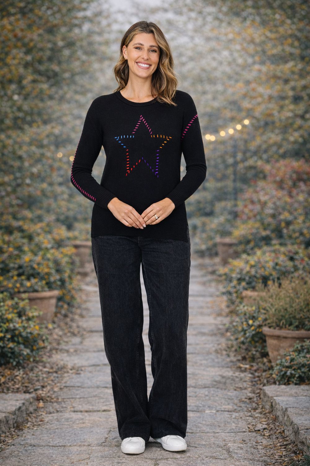 Renoma - Ellen Star Sweater / Black W687