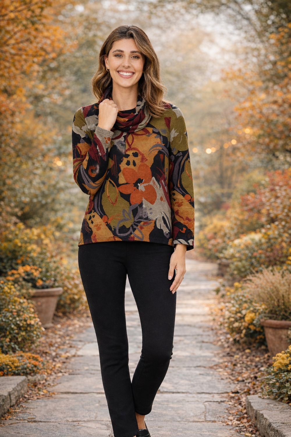 Renoma - Karen Cosy Snood Top / Multi 2604.17