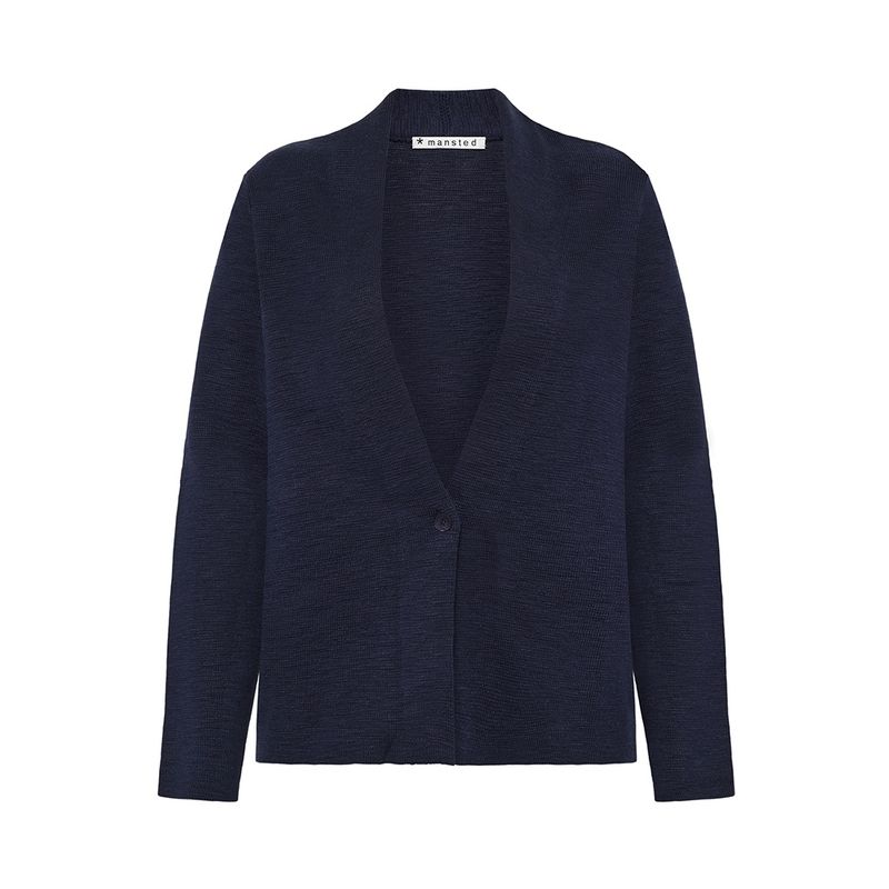 Mansted - Eco Slub Cardi / Navy Laura