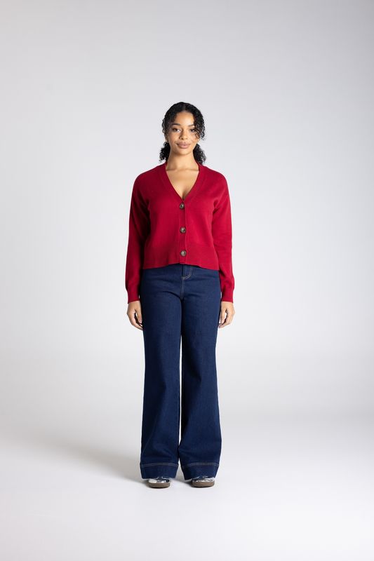 Two T's - Knit Cardigan / Spiced Wine 3308