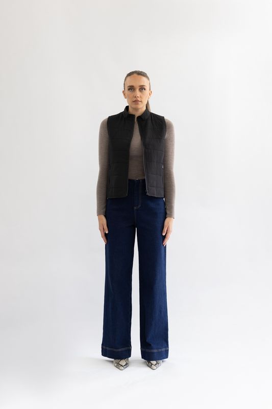 Two T's - Puffer Vest / Black 3354