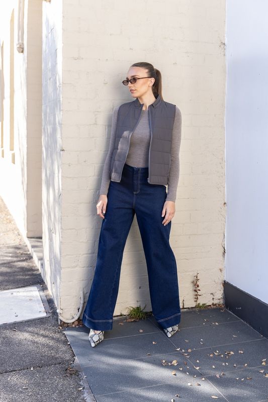 Two T's - Puffer Vest / Slate 3354