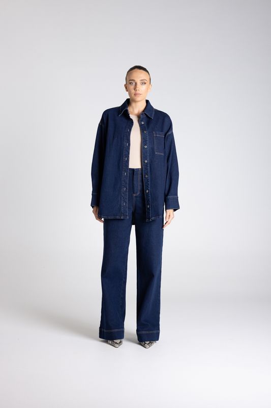 Two T's - Denim Shirt / Dark Denim 3368