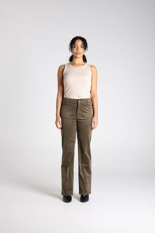 Two T's - Cord Pant / Khaki 3393