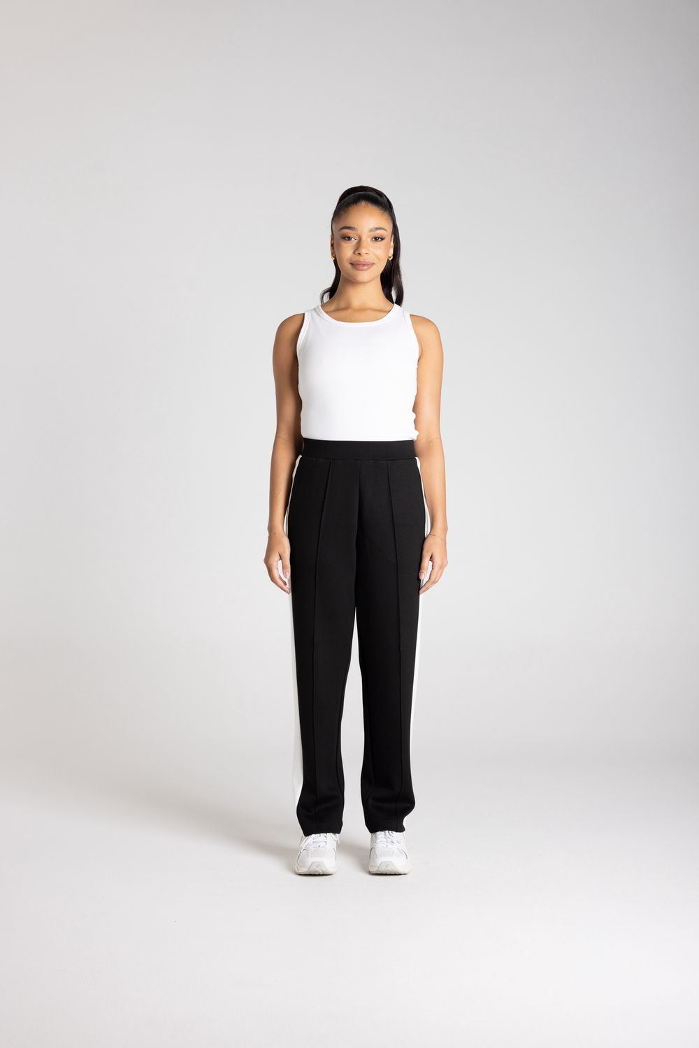 Two T's - Travel Pant Black/Ivory 3366