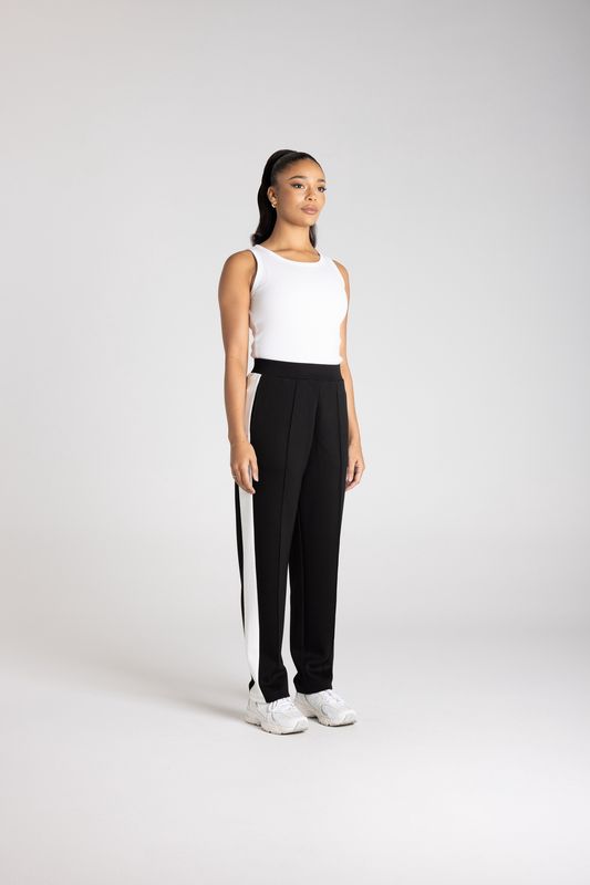 Two T's - Travel Pant Black/Ivory 3366