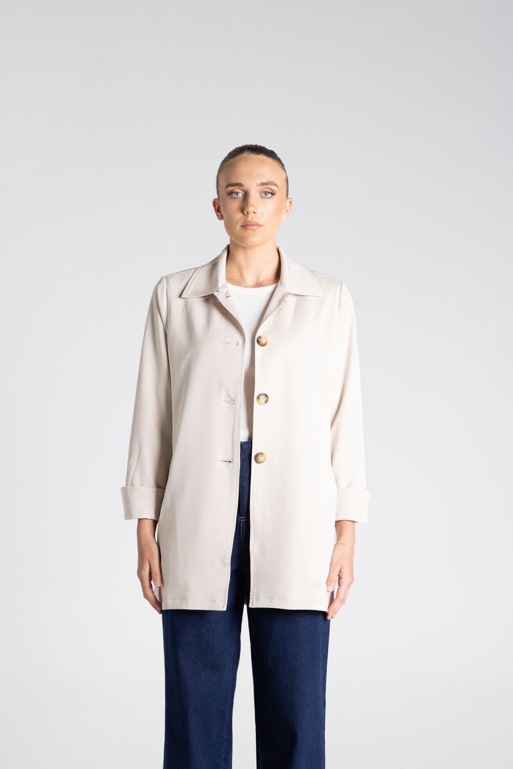 Two T's - Car Coat / Oat 3386