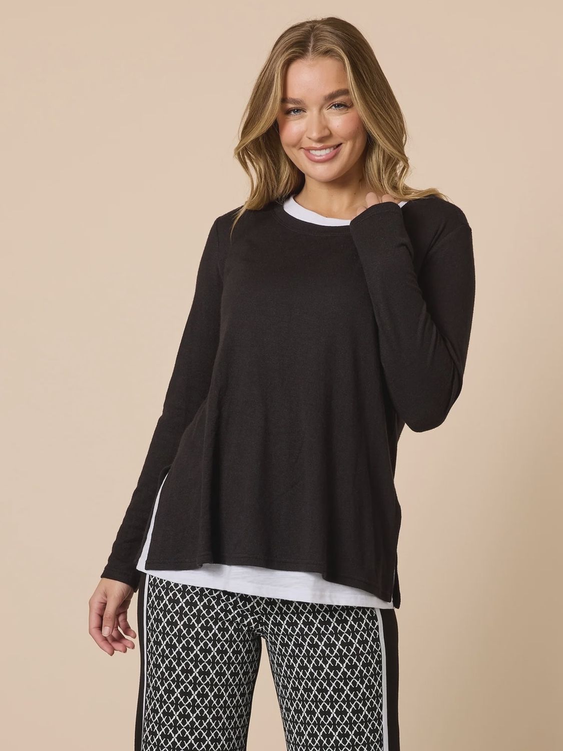 Threadz - Alicia 2 in 1 Top / Black 48666