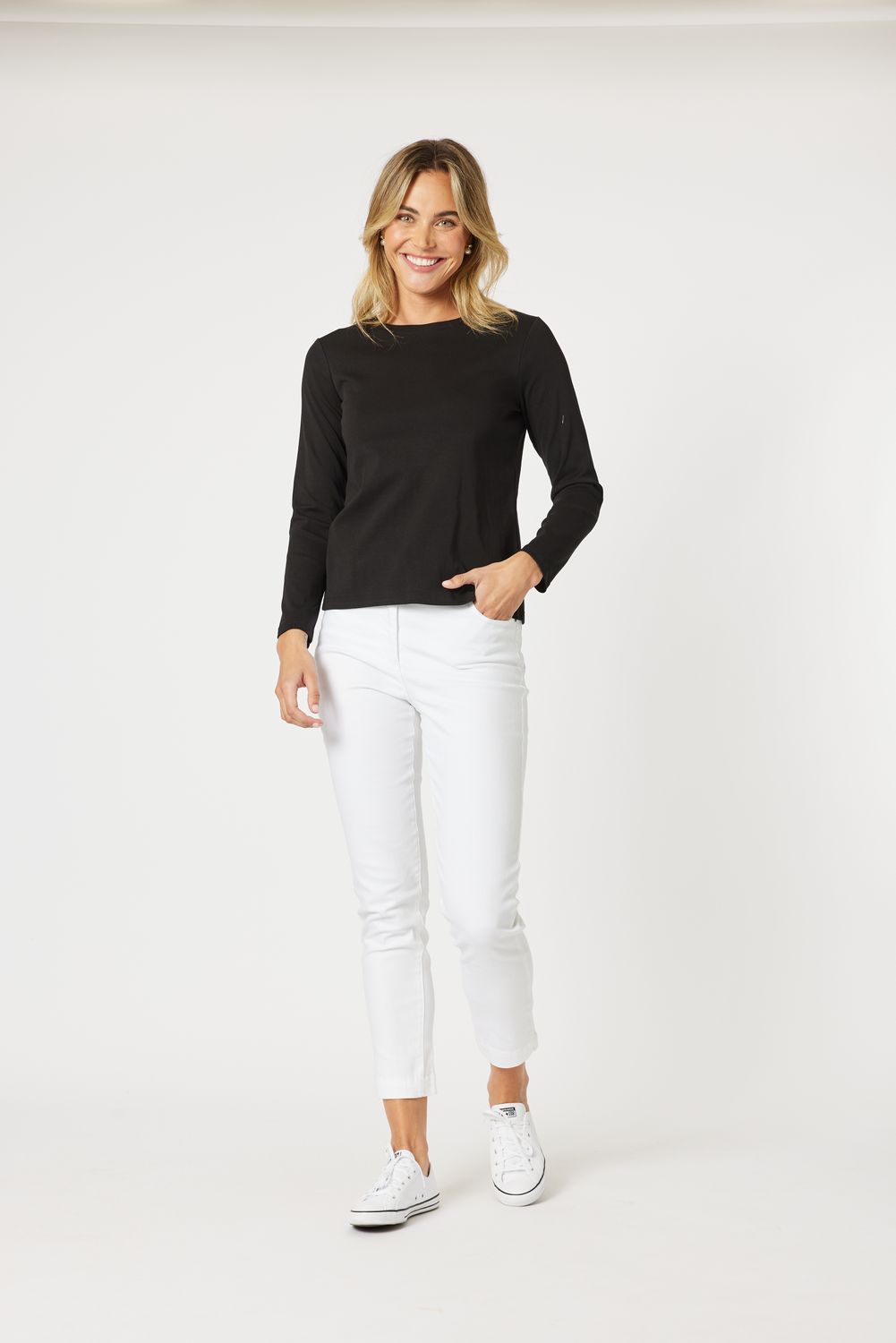 GS - Heritage Long Sleeve Top / Black 40176