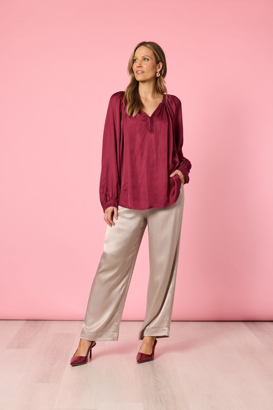 GS - Lux Plait Top / Shiraz 48007