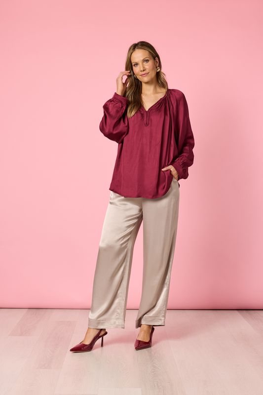 GS - Lux Plait Top / Shiraz 48007