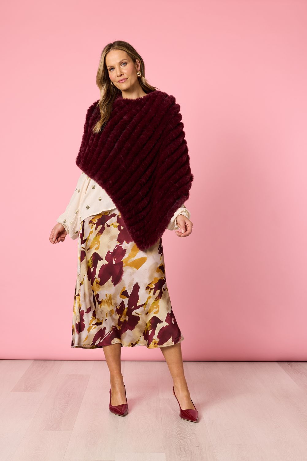 Hammock &amp; Vine - Roma Faux Poncho / Shiraz 49207