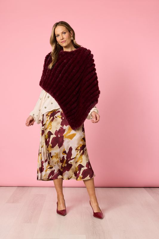 Hammock &amp; Vine - Roma Faux Poncho / Shiraz 49207