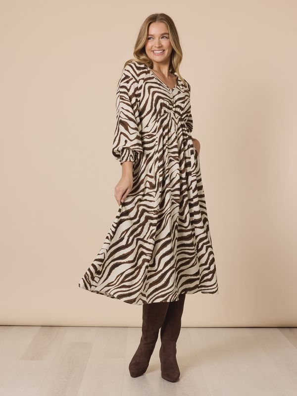 Threadz - Metropolitan Dress / Natural Multi 48886