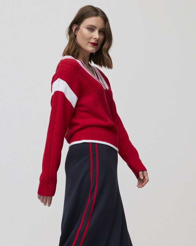 Marco Polo - Trackside Sweater / Berry YTMP3651