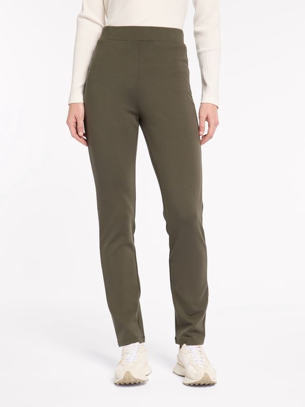 Marco Polo - F/L Pull On Ponte Pant / Khaki YTMP8005