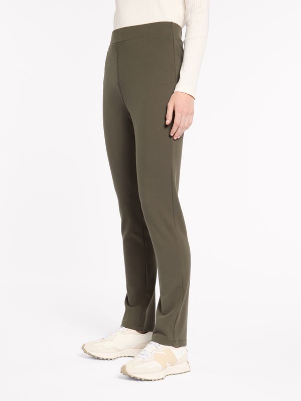 Marco Polo - F/L Pull On Ponte Pant / Khaki YTMP8005