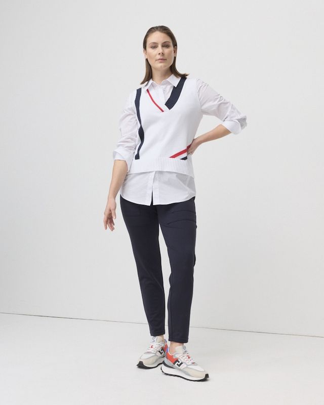 Marco Polo - Panelled Pocket Pant / Navy YTMP8302