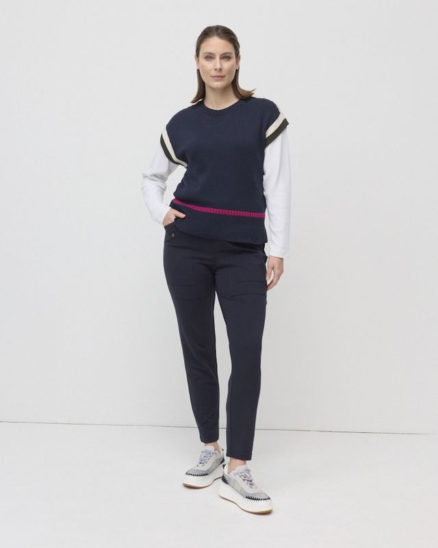 Marco Polo - Panelled Pocket Pant / Navy YTMP8302