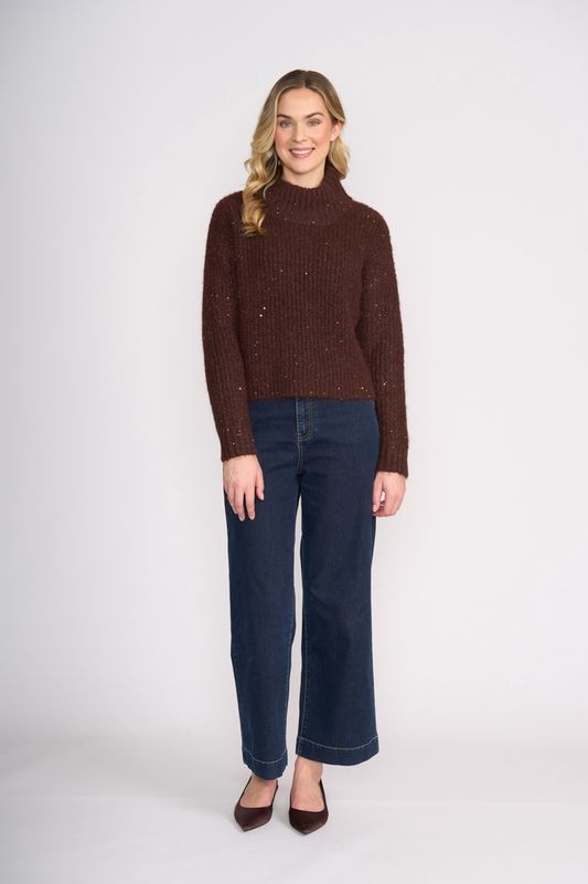 Foil - Glow Getter Sweater / Coffee FO8449