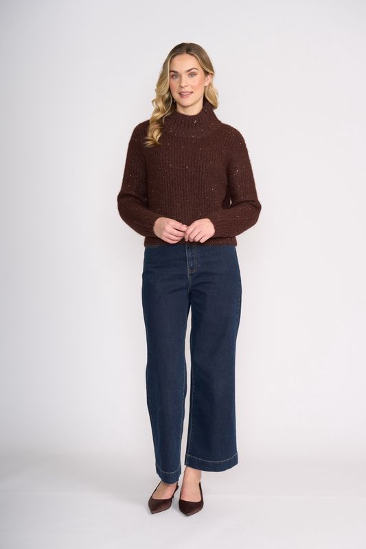 Foil - Glow Getter Sweater / Coffee FO8449