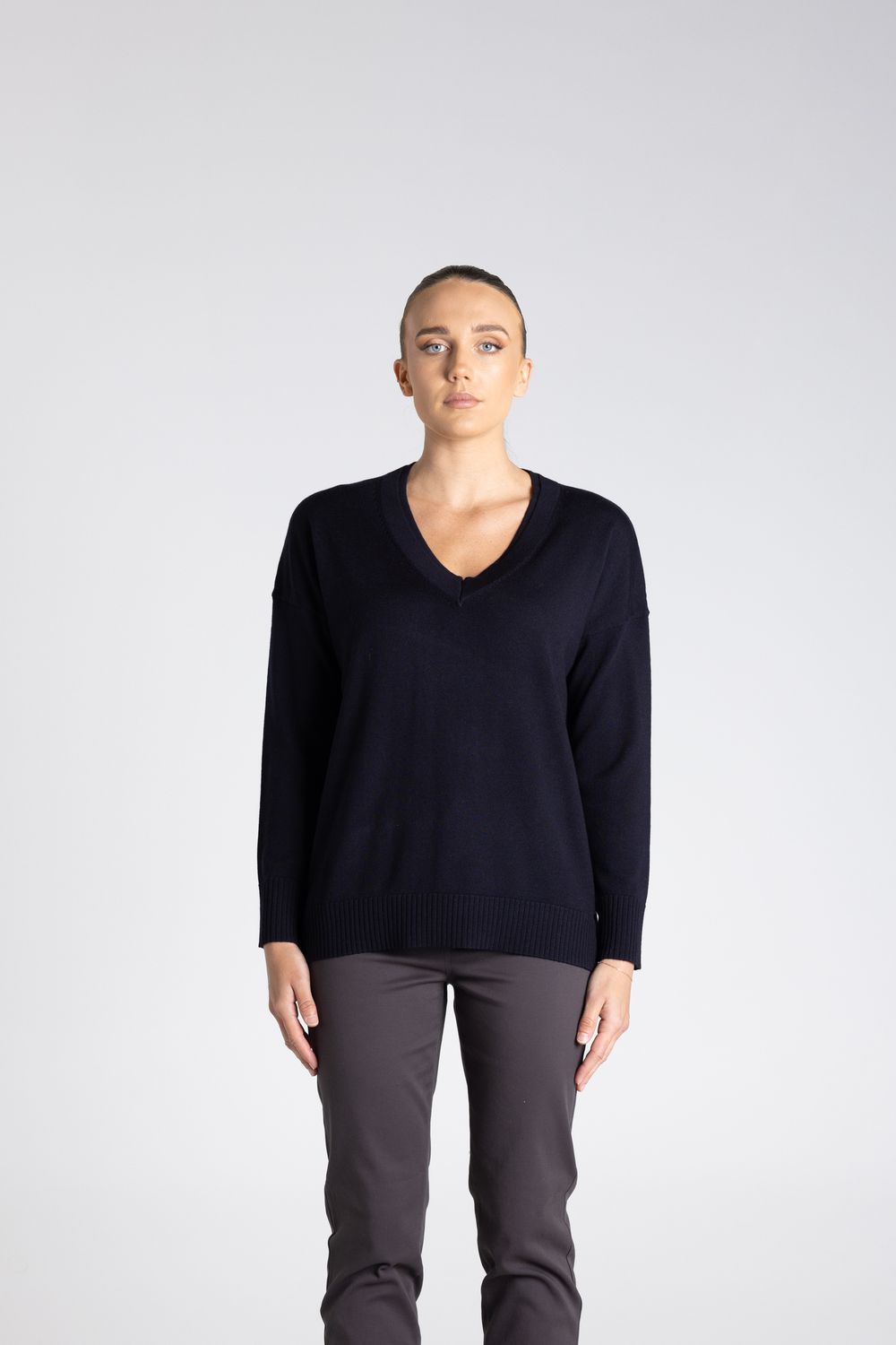 Two T's - Double Neck Sweater / Ink 3313