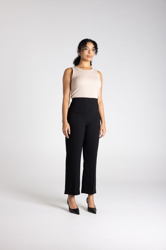 Two T's - 7/8 Culotte Pant / Black 3356