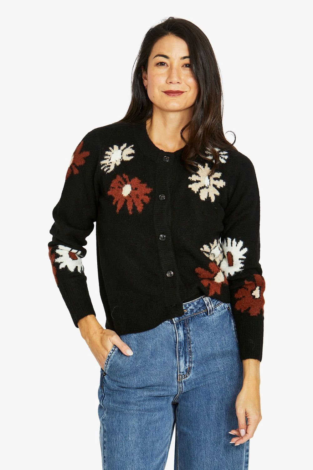 Jump - Daisy Cardigan / Black Combo 60611004A