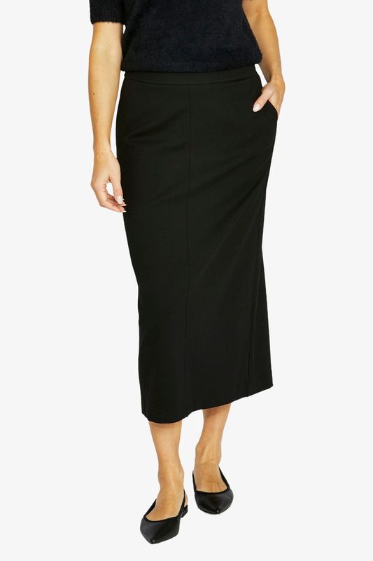 Jump - Ponte Midi Skirt / Black 60616002A