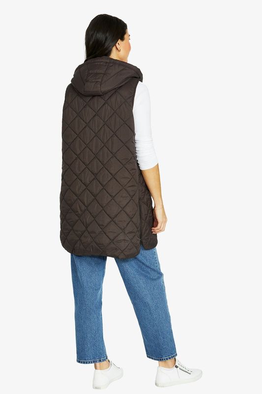 Jump - Longline Vest / Cocoa 606J4040A