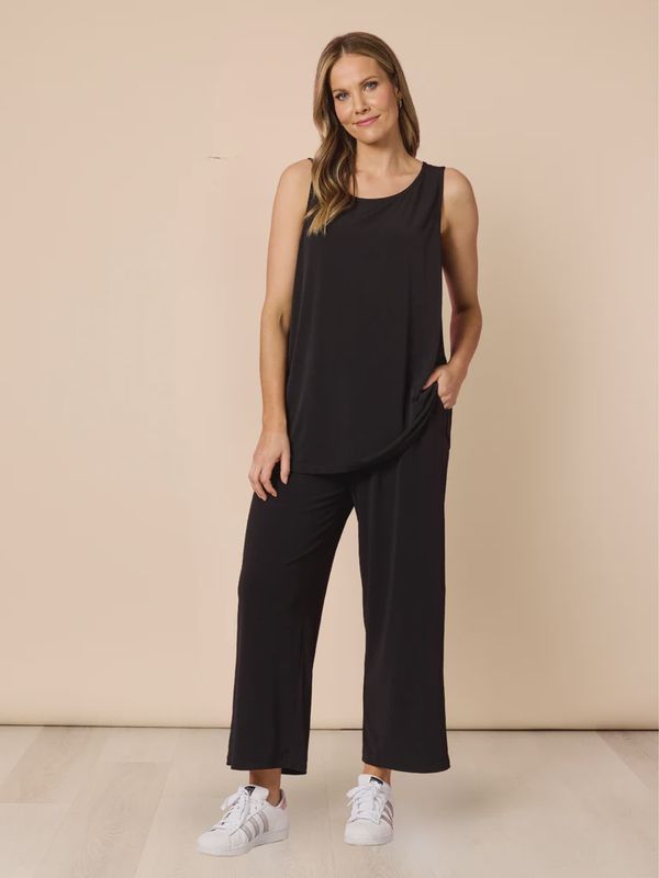 Clarity - Travel Jersey Wide Leg Pant - Black 48405