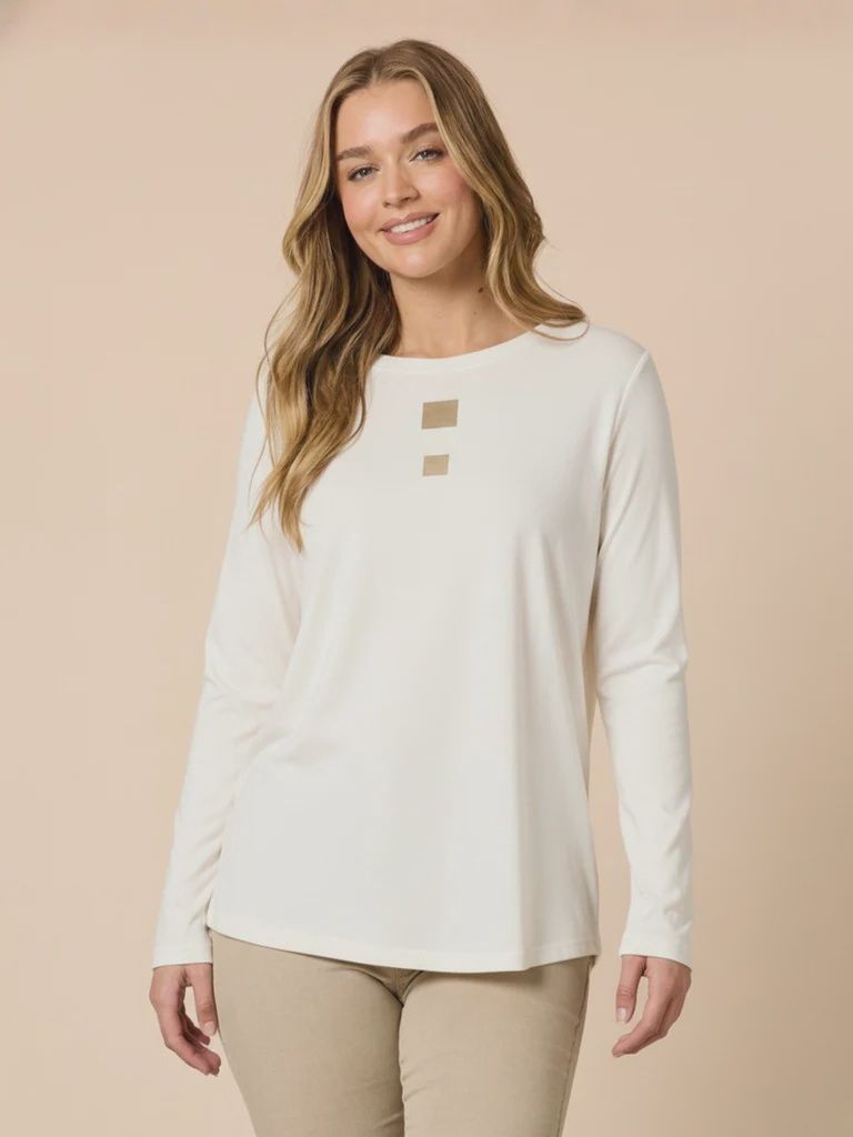 Threadz - Hearts Square Tee - Ivory 48542