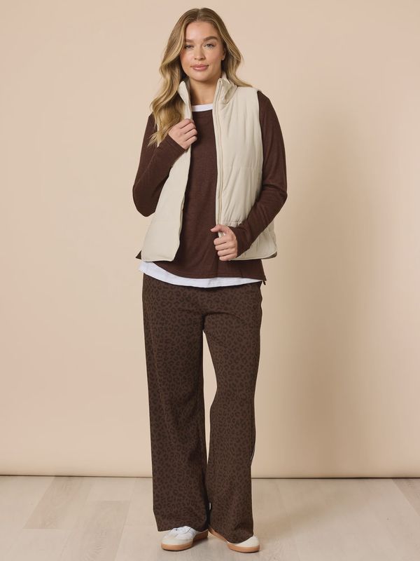 Threadz - The Alpine Puffer Vest - Natural 48616