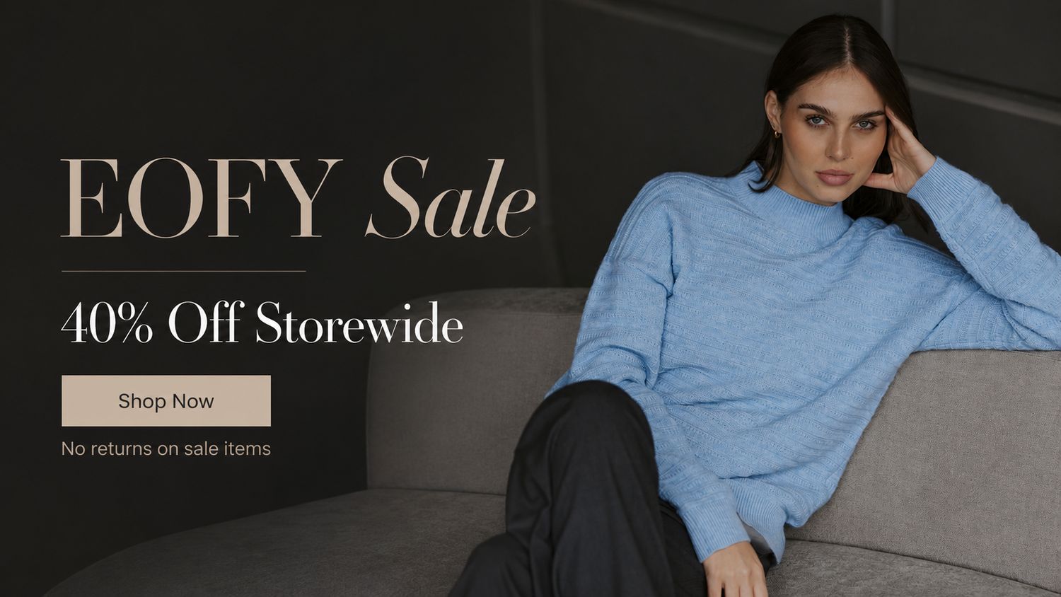 Storewide sale banner